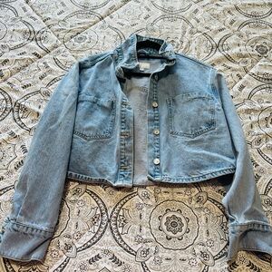 Denim Cropped Jacket